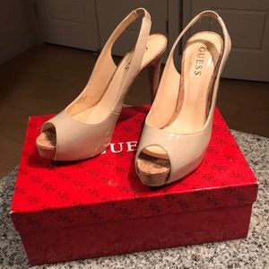 Nude Guess stiletto heels